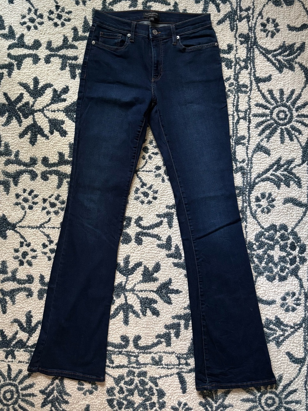 Banana Republic Bootcut Fit Jeans Dark Wash Tall 28/6